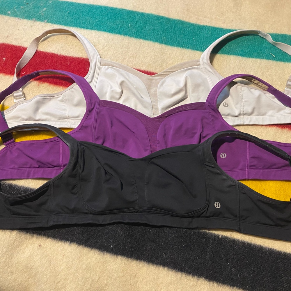 Lululemon Women’s Sports Bra - Black, Purple, White